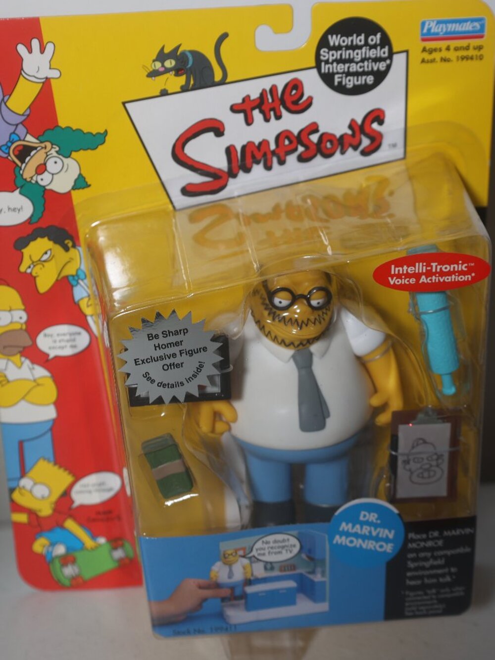 The Simpsons World Of Springfield Dr. Marvin Monroe MOC Playmates Figure